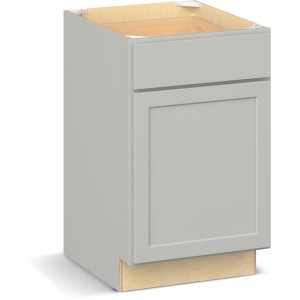 RELIABILT Parkstone II Base Cabinet, Light Gray, 21" W, 1 Door 1 Drawer, Fully Assembled - 649978 | Lowe's Pro Supply
